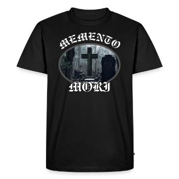 Souvenez-vous de la mort - Memento Mori - T-shirt Premium bio Homme - noir - Devant - Nico (187cm)