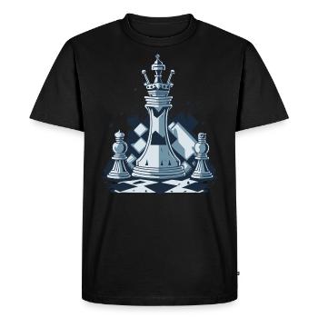 Échecs - T-shirt Premium bio Homme - noir - Devant - Nico (187cm)