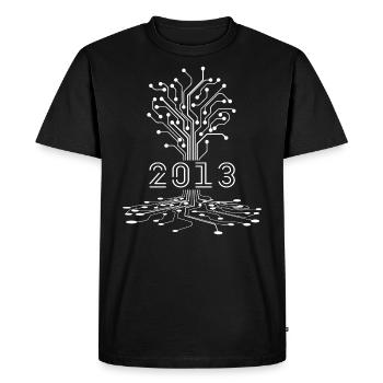 Cadeau Anniversaire 2013 Gaming, Cadeau Gamer 2013 - T-shirt Premium bio Homme - noir - Devant - Nico (187cm)