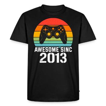 Cadeau Anniversaire 2013 Pour Tous les Gamers 2013 - T-shirt Premium bio Homme - noir - Devant - Nico (187cm)