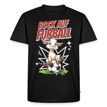 Drôle Humour Jeu de mots Football Football - T-shirt Premium bio Homme - noir - Devant - Nico (187cm)