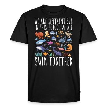 We Are Different But In This School Funny Teacher - T-shirt Premium bio Homme - noir - Devant - Nico (187cm)