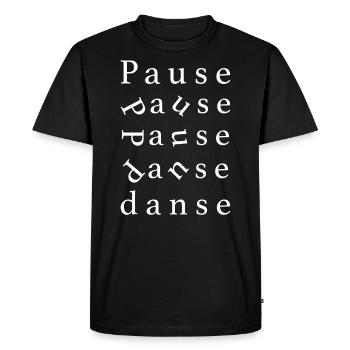 dance - Men's Premium Organic T-Shirt - black - Front - Nico (187cm)