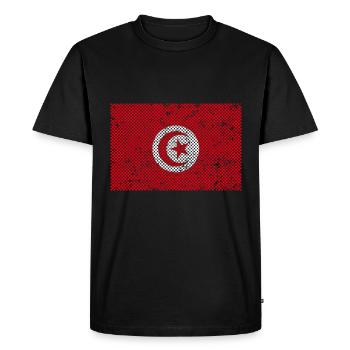 Tunisia - Men's Premium Organic T-Shirt - black - Front - Nico (187cm)