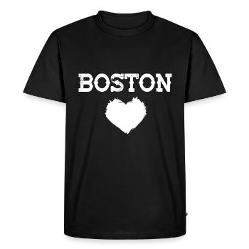 Boston - T-shirt Premium bio Homme - noir - Devant - Nico (187cm)
