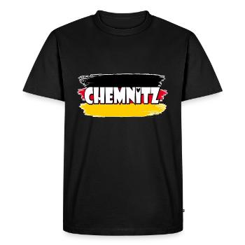 Pavillon : Chemnitz, Allemagne - T-shirt Premium bio Homme - noir - Devant - Nico (187cm)