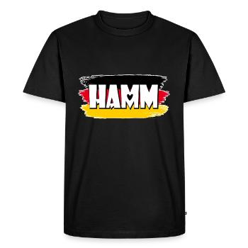 Drapeau de Hamm Allemagne - T-shirt Premium bio Homme - noir - Devant - Nico (187cm)