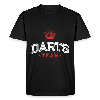 Équipe de fléchettes - T-shirt Premium bio Homme - noir - Devant - Nico (187cm)