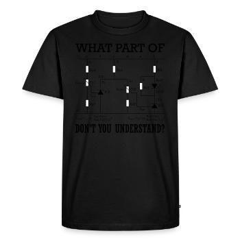 Quelle partie de Ne comprenez-vous pas Électricien - T-shirt Premium bio Homme - noir - Devant - Nico (187cm)