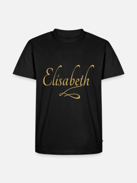 First name of Elisabeth - Men's Premium Organic T-Shirt - black