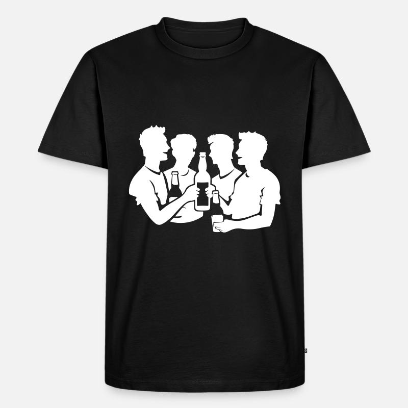 Studenten Party - Männer Premium Bio T-Shirt - Schwarz