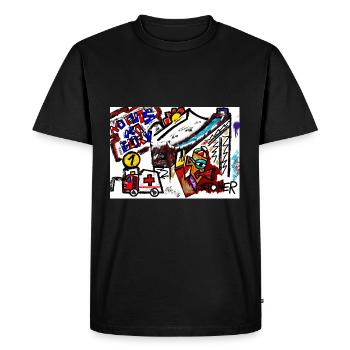Championnats de ski en Sierra Nevada - T-shirt Premium bio Homme - noir - Devant - Nico (187cm)