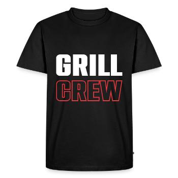 Équipe de grillades - T-shirt Premium bio Homme - noir - Devant - Nico (187cm)