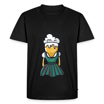 Beer Dirndl tente de bière - T-shirt Premium bio Homme - noir - Devant - Nico (187cm)