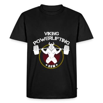 Viking Squat Bodybuilding Powerlifting Lifting Gym - Men's Premium Organic T-Shirt - black - Front - Nico (187cm)