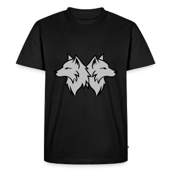 Meute d’équipe de loups - T-shirt Premium bio Homme - noir - Devant - Nico (187cm)