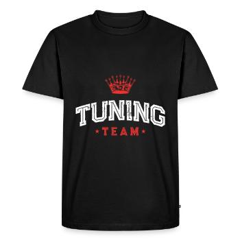 Équipe de réglage - T-shirt Premium bio Homme - noir - Devant - Nico (187cm)