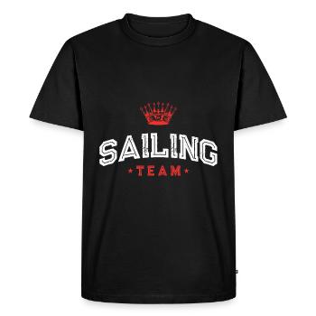 Sailing Team - Men's Premium Organic T-Shirt - black - Front - Nico (187cm)