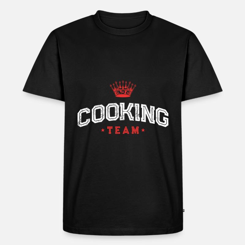 Cooking Team - Männer Premium Bio T-Shirt - Schwarz