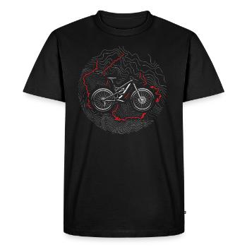 MTB 01 - Männer Premium Bio T-Shirt - Schwarz - Vorne - Nico (187cm)