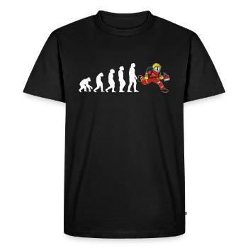 Firefighter Evolution Fire Brigade - Men's Premium Organic T-Shirt - black - Front - Nico (187cm)