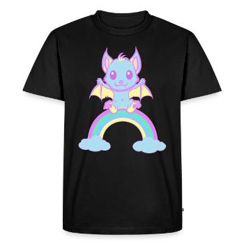 Baby Bat Bats Child Kids - Men's Premium Organic T-Shirt - black - Front - Nico (187cm)