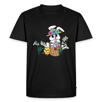 Easter Easter Bunny Easter Eggs Kids Easter Eggs - Men's Premium Organic T-Shirt - black - Front - Nico (187cm)