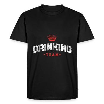 Équipe de boisson - T-shirt Premium bio Homme - noir - Devant - Nico (187cm)