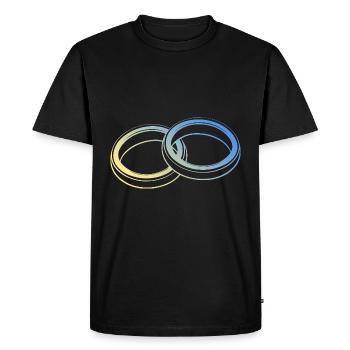 Alliances - T-shirt Premium bio Homme - noir - Devant - Nico (187cm)