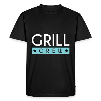 Équipe de grillades - T-shirt Premium bio Homme - noir - Devant - Nico (187cm)