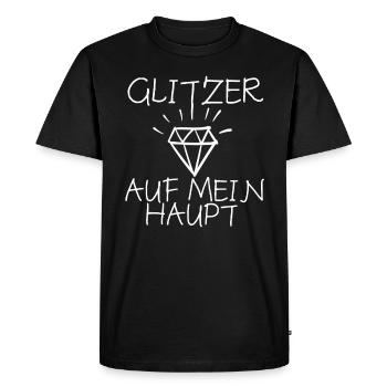 Glitter - Men's Premium Organic T-Shirt - black - Front - Nico (187cm)