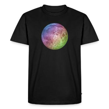 pleine lune - T-shirt Premium bio Homme - noir - Devant - Nico (187cm)
