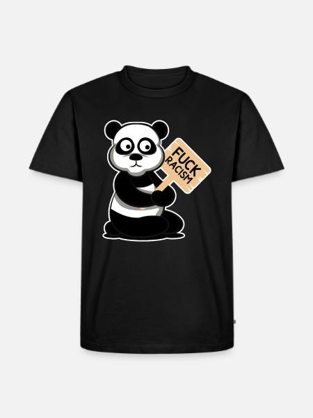 Fck racism Antifa - Men's Premium Organic T-Shirt - black