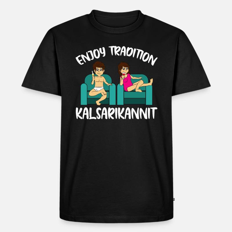 Kalsarikännit - Männer Premium Bio T-Shirt - Schwarz
