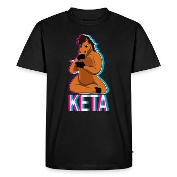 Festival Rave Keta - T-shirt Premium bio Homme - noir - Devant - Nico (187cm)