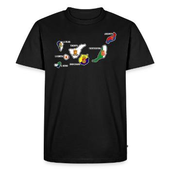 Émigration des Canaries aux Canaries - T-shirt Premium bio Homme - noir - Devant - Nico (187cm)