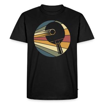 Équipe de tennis de table rétro - T-shirt Premium bio Homme - noir - Devant - Nico (187cm)