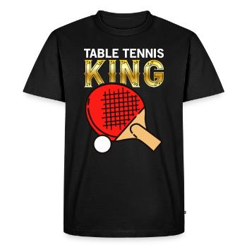 Table tennis king table tennis player - Men's Premium Organic T-Shirt - black - Front - Nico (187cm)