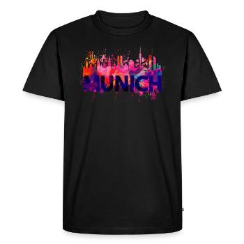 Munich Skyline Baynern - T-shirt Premium bio Homme - noir - Devant - Nico (187cm)