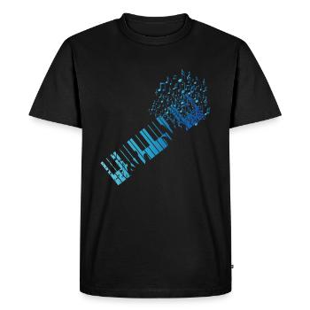 Synthétiseur clavier - T-shirt Premium bio Homme - noir - Devant - Nico (187cm)