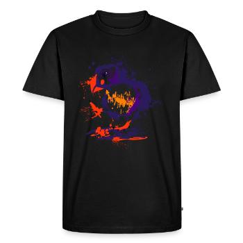 Puffin Puffin Puffin Gift - Men's Premium Organic T-Shirt - black - Front - Nico (187cm)