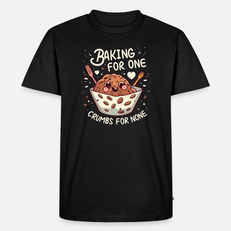 Backen - Männer Premium Bio T-Shirt - Schwarz