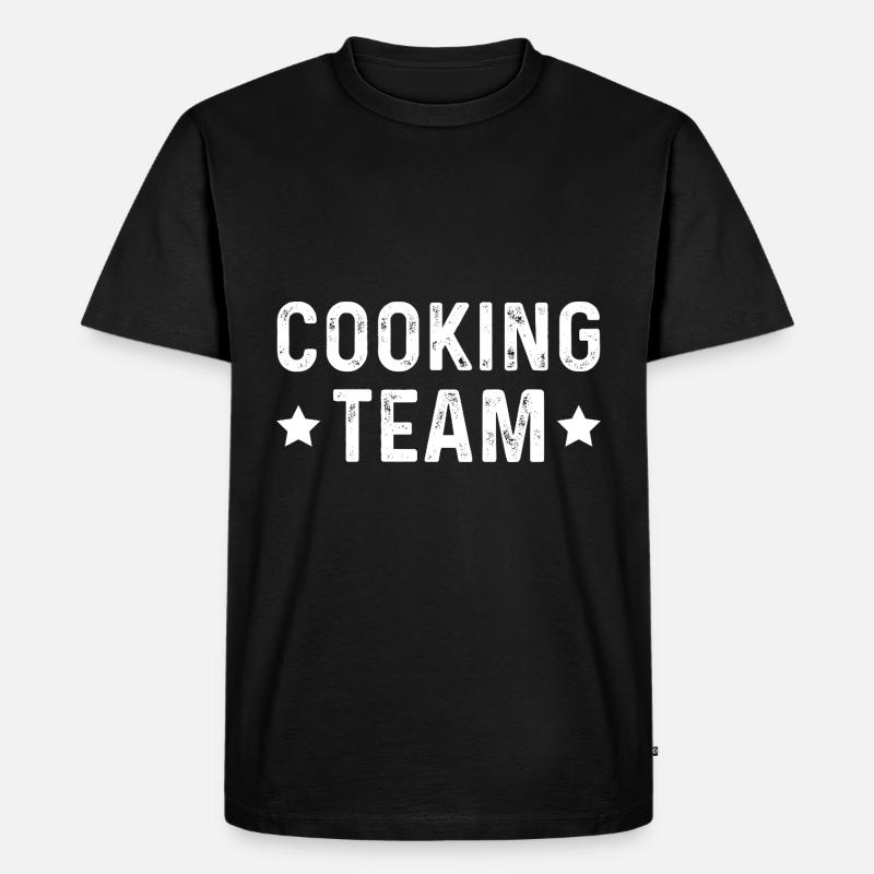 Cooking Team - Männer Premium Bio T-Shirt - Schwarz