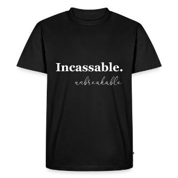 unbreakable - Men's Premium Organic T-Shirt - black - Front - Nico (187cm)