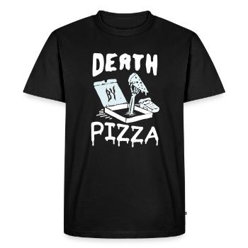 Pizza Death - T-shirt Premium bio Homme - noir - Devant - Nico (187cm)