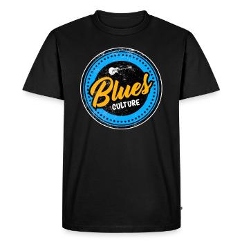 Blues guitare guitariste instrument de musique - T-shirt Premium bio Homme - noir - Devant - Nico (187cm)