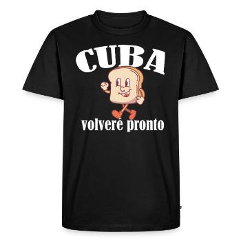 Pain cubain Pan Cubano Ay Cubano Cuba - T-shirt Premium bio Homme - noir - Devant - Nico (187cm)
