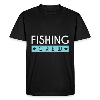 Fishing Crew - Men's Premium Organic T-Shirt - black - Front - Nico (187cm)