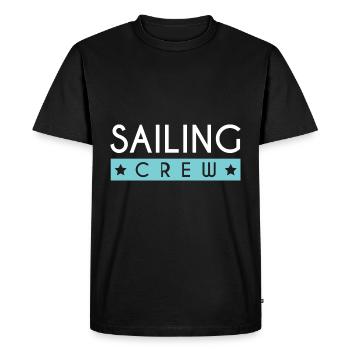 Équipage de navigation - T-shirt Premium bio Homme - noir - Devant - Nico (187cm)