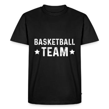 Équipe de basket-ball - T-shirt Premium bio Homme - noir - Devant - Nico (187cm)